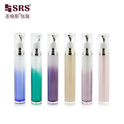 LR001-15ML Lüks Yüksek Sınıf Çift Duvarlı Akrilik Göz Serumu Özellik Zenk Uygulayıcılı Renkli Şişeler