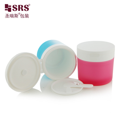 SRS1 120g 150g Kaşık Mıknatıs Çift Duvarlı PP PCR Geri Dönüştürülmüş Plastik Yüz Maski Gel Kavanoz Konteyneri