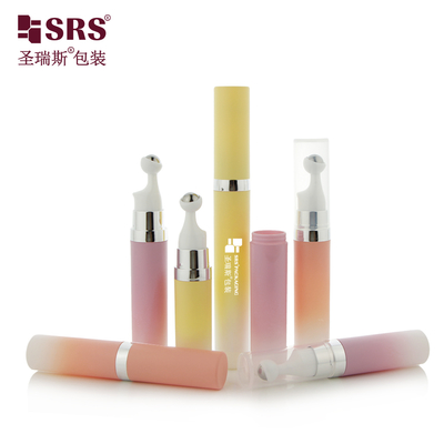 A0035 7.5ml 10ml 15ml Boş Snap On Design Airless Roll On Bottle For Eye Serum Gel Skincare Applicator