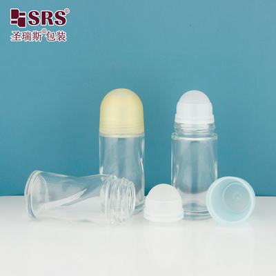 BLPG-B 50ml Yeni Geliş Boş Eşsiz Tasarımlı Cam Rulo Deodorant Şişesi Özellik Konteyneri