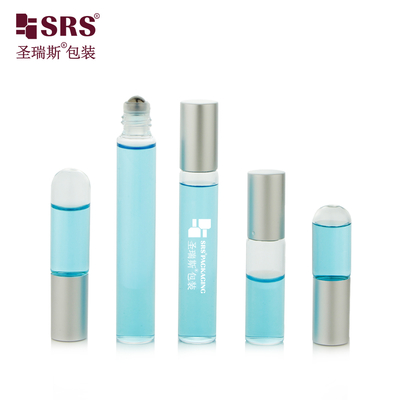 BLP 1ml~10ml Tüp Şeffaf Kehribar Cam Roll On Şişe 304 Paslanmaz Çelik Bilyalı Aplikatör Esansiyel Yağ İçin