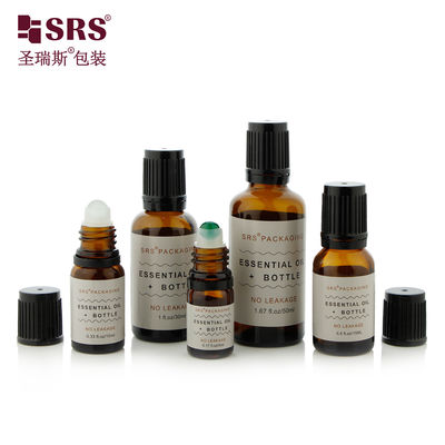 BLPF 5ml 10ml 15ml 20ml 30ml 50ml 100ml Yuvarlak Boston Cam Rulo On Şişe, Uçucu Yağlar İçin TE (Kurcalamaya Karşı Korumalı) Kapaklı