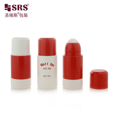 RPPE 50ml 75ml RPPE Değiştirilebilir Plastik Rollerball Kaplar Günlük Deodorant Jeli ve Vücut Serumu Kullanımı İçin İdeal
