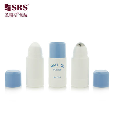 RPPE 50ml 75ml Hafif Plastik Rulo Şişeleri Deodorant Gel ve Seyahat Vücut Esansı için Yeniden Doldurulabilir Stil