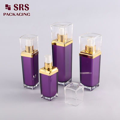 Shengruisi ambalajı L054-15ml 30ml 50ml 100ml lüks kare Plastik losyon pompası Şişe