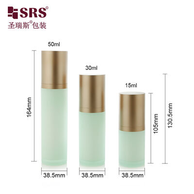 SRS-RS 15ml 30ml 50ml Boş Lüks Yüksek Son Akrilik Losyon Pompa Şişe Kozmetik Serum Ambalaj Toptan