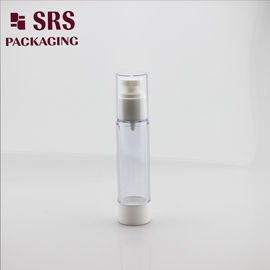 A027 şeffaf plastik şişe kozmetik özü serum pompası havasız şişe