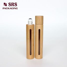 10 ml lüks özel esanslı yağ rulo şişesi boş bambu sıvı şişe