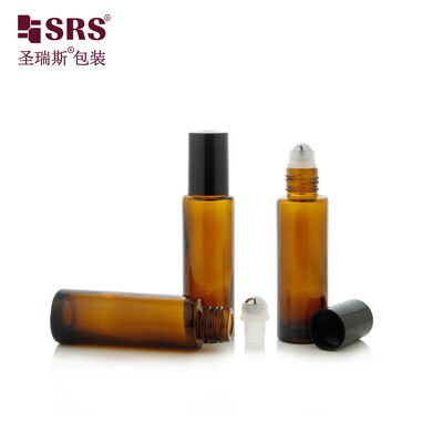 Molded Glass Roll On Bottle 15Ml Multiple Roller Balls Caps for Essential Oil Perfume Nail Care Oil