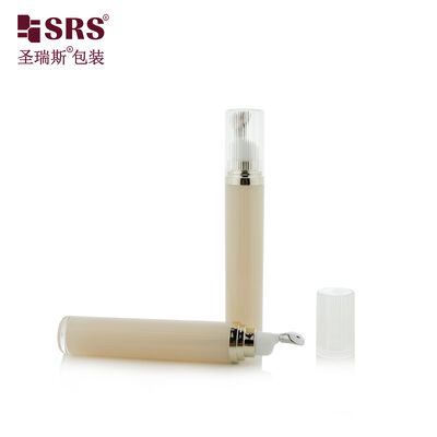 15ml/20ml Basmalı Tip Akrilik Şişe Alaşım Rulo Başlıklı Boş Göz Serumu Kozmetik Ambalajı