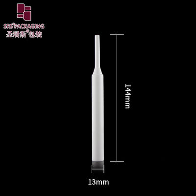 Custom 13mm Diameter Long Nozzle PE Tube, Empty Cosmetic Squeeze Packaging Tube with Matching Lid