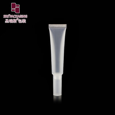 Dia 19mm Frosted Transparent PE Tube Screw Lid Cosmetic Packaging Tube