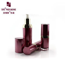 L040 15ml 30ml 60ml 120ml lüks oval şekilli boş akrilik plastik şişe