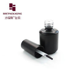 1/2 oz 15 ml boş, kara, buzlu, tırnak lakı çıkarıcı cam şişe