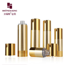 Altın gümüş toptan stok kozmetik losyon 15ml 50ml hava pompası