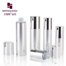 15ml 30ml 50ml kozmetik gümüş boş havasız göz kremi şişesi
