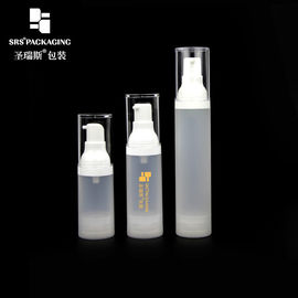 15ml 30ml 50ml plastik PP kozmetik boş havasız pompa serum şişesi