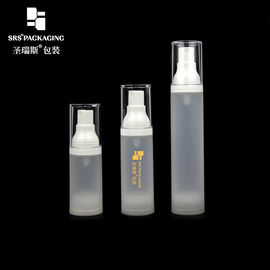 15ml 30ml 50ml plastik sprey boş alkol hava içermeyen pompa şişeleri frosted