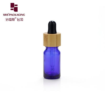 mini örnek boyutu 5ml toptan damlatıcı bambu ahşap yağ şişesi