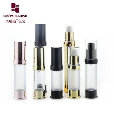 Boş Lüks Gül Altın Rengi Yolculuk Boyutu Kozmetik Serum Pompası Şişe Havasız 30 ml