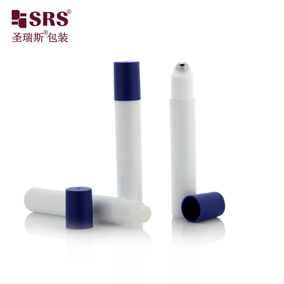 Enjeksiyon Beyaz Renk Yuvarlak Göz Bakımı Serum Plastik Boş 15ml Rulo Şişe