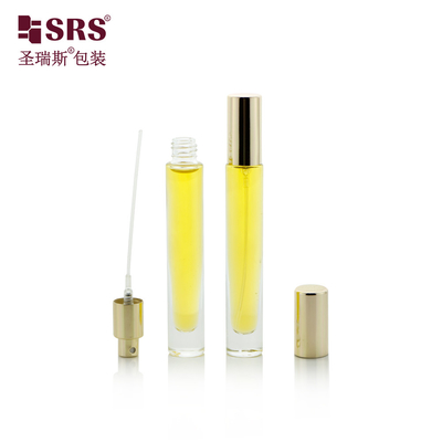 Yuvarlak Lüks Boş Kozmetik Parfüm Parfüm Seyahat Spreyi Şişesi 10ml