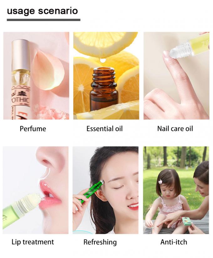 BLP-1ML Cam Roller Uygulayıcı Şık ve Sürdürülebilir Depolama için Silindirik Yuvarlak Şişe 6