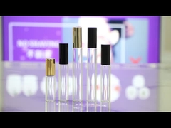 BLP17 15ml 17mm çaplı metalli gül altın cam şişe gerçek altın topu ve alüminyum kapağı ile.