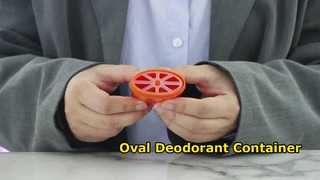 D040 Saat: 15ML 40ML 50ML 75ML PP plastik oval şekilli deodorant jel kabı Vitrin